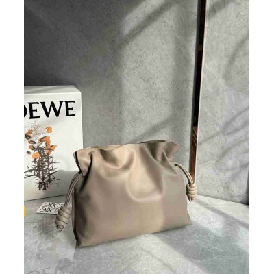 Loewe Flamenco Clutch Bag in Sand Nappa Calfskin