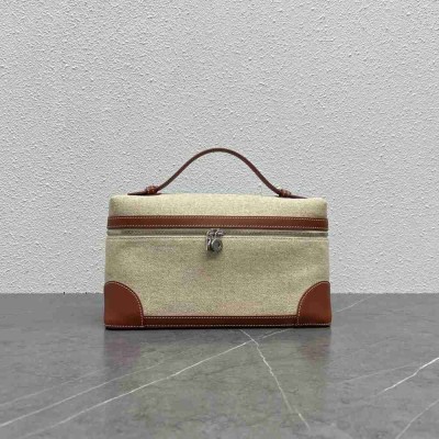 Loro Piana Extra Pocket Pouch L19 in Linen