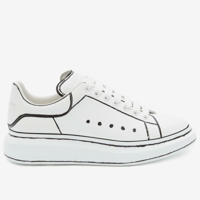 Alexander McQueen Oversized Sneakers With Black Outlines