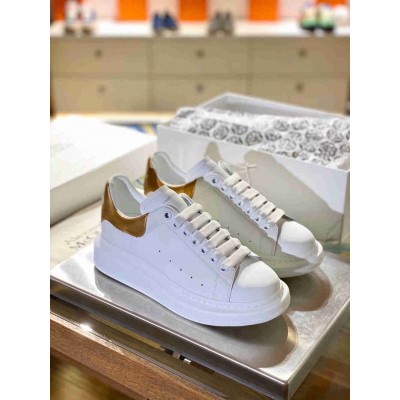 Alexander McQueen Oversized Sneakers With Gold Heel
