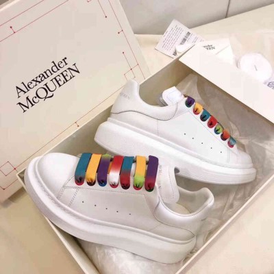 Alexander McQueen Oversized Sneakers With Multicolour Laces