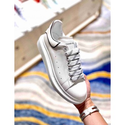 Alexander McQueen White Black Oversized Sneakers
