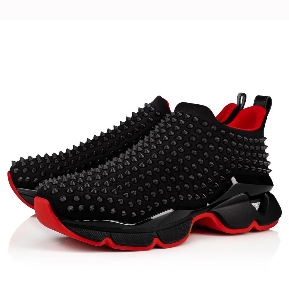 Christian Louboutin Spike Sock Donna Sneakers Noir