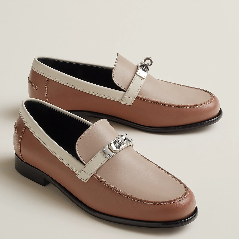 Hermes Destin Loafers in Multicolor Leather