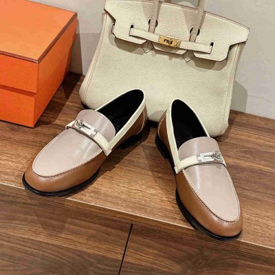 Hermes Destin Loafers in Multicolor Leather