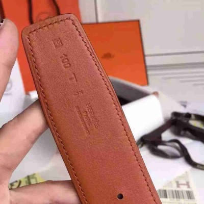 Hermes H Belt Buckle & Taupe Epsom 32 MM Strap