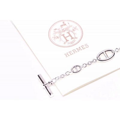 Hermes LG Sterling Silver Farandole Bracelet