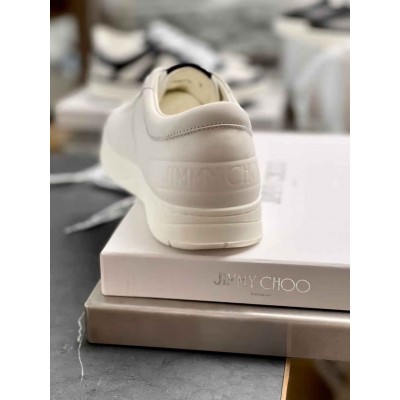 Jimmy Choo Hawaii Sneakers In White Leather