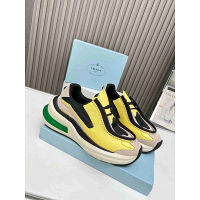 Prada Sneakers in Multicolor Leather with Bike Fabric