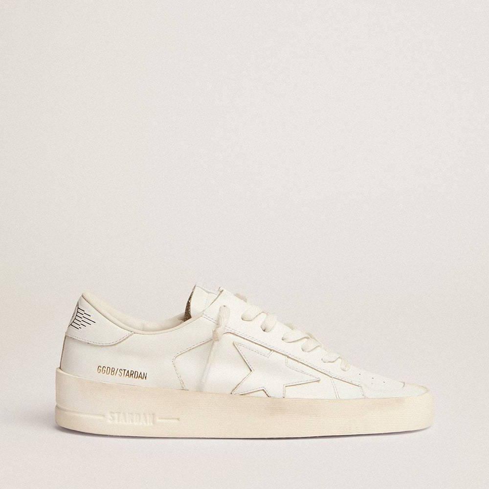 Golden Goose Stardan Sneakers In White Leather